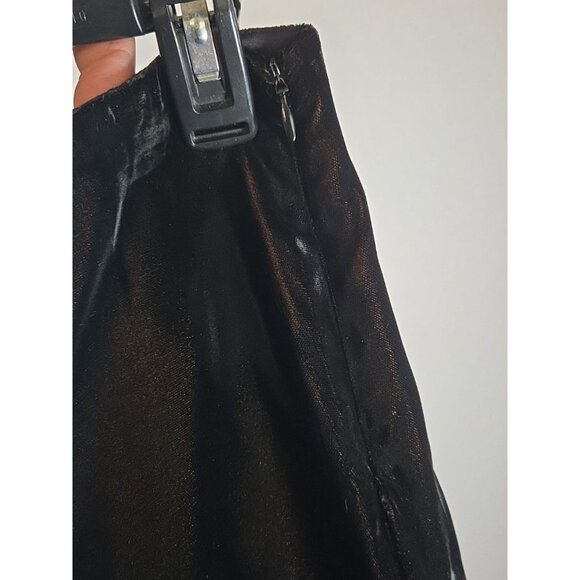 RUTH Velvet Flet Embroidered Flowers Midi Skirt Size 6 - Picture 5 of 6